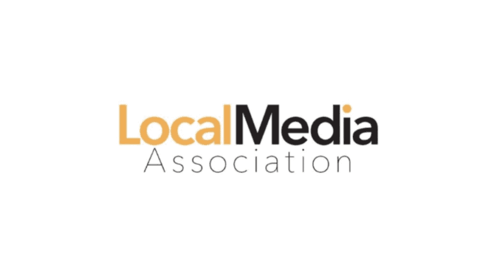 Local Media Association logo with orange and black text on white background.